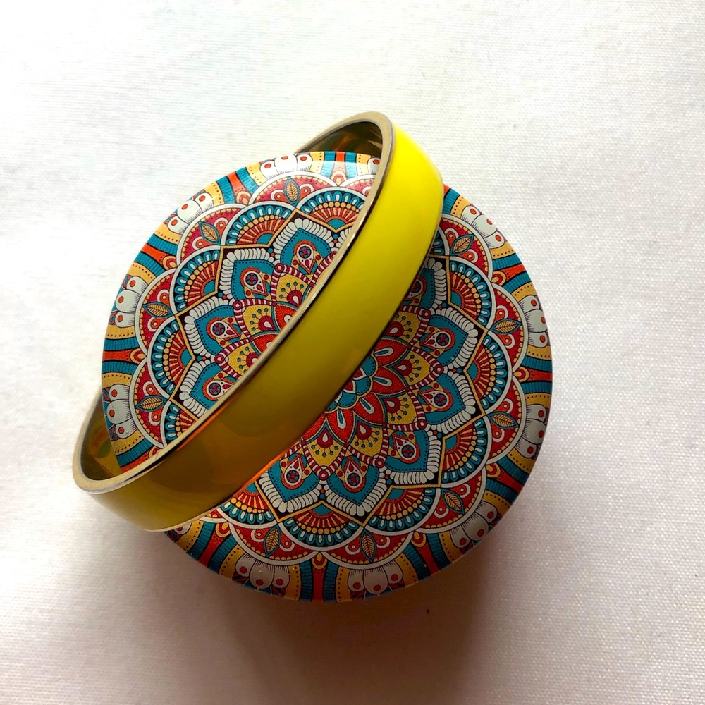 NWOT J. Crew Yellow & Gold Thin Bangle